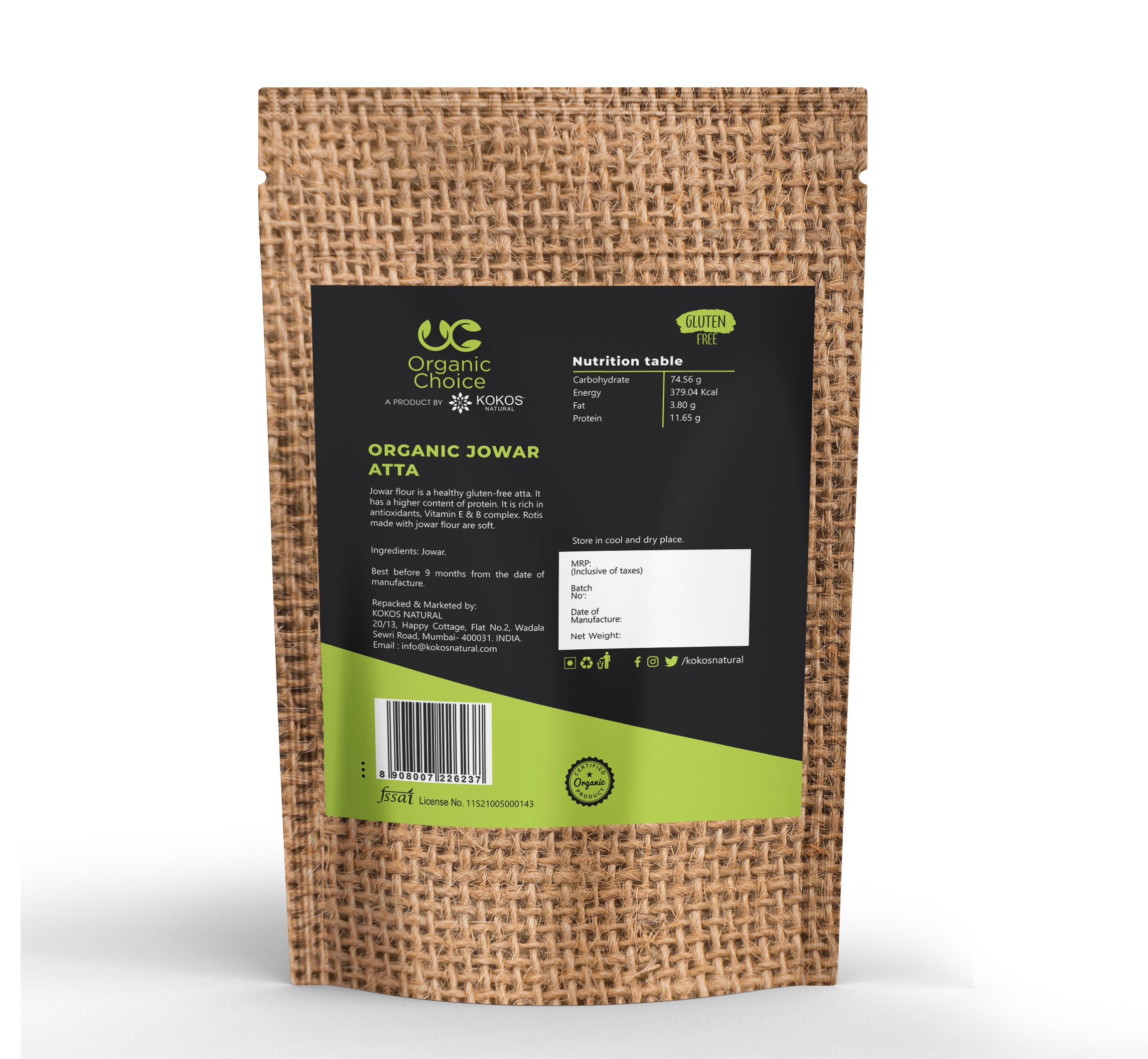Organic Jowar Atta